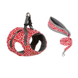 Max Small Pet Cat Harness Vest with Leash Cat Walking Outdoor Outfits Red-S