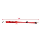 Maxbell 2 Pcs Adjustable Pet Cat Dog Car Seat Belt Nylon Leash For Pet Dog Red