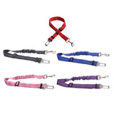 Maxbell 2 Pcs Adjustable Pet Cat Dog Car Seat Belt Nylon Leash For Pet Dog Red