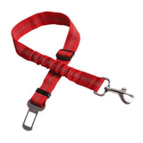 Maxbell 2 Pcs Adjustable Pet Cat Dog Car Seat Belt Nylon Leash For Pet Dog Red