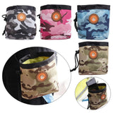 Maxbell Small Pet Dog Snack Waist Pouch Dog Snack Treat Bag Yellow+Camouflage