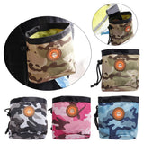 Maxbell Small Pet Dog Snack Waist Pouch Dog Snack Treat Bag Yellow+Camouflage