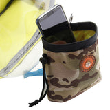 Maxbell Small Pet Dog Snack Waist Pouch Dog Snack Treat Bag Yellow+Camouflage