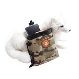 Maxbell Small Pet Dog Snack Waist Pouch Dog Snack Treat Bag Yellow+Camouflage