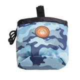 Maxbell Small Pet Dog Snack Waist Pouch Dog Snack Treat Bag Blue+Camouflage