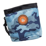 Maxbell Small Pet Dog Snack Waist Pouch Dog Snack Treat Bag Blue+Camouflage