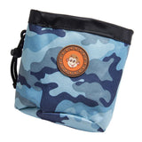Maxbell Small Pet Dog Snack Waist Pouch Dog Snack Treat Bag Blue+Camouflage