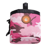 Maxbell Small Pet Dog Snack Waist Pouch Dog Snack Treat Bag Pink+Camouflage