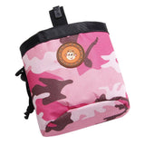Maxbell Small Pet Dog Snack Waist Pouch Dog Snack Treat Bag Pink+Camouflage