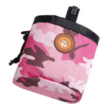 Maxbell Small Pet Dog Snack Waist Pouch Dog Snack Treat Bag Pink+Camouflage