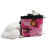 Maxbell Small Pet Dog Snack Waist Pouch Dog Snack Treat Bag Pink+Camouflage