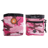 Maxbell Small Pet Dog Snack Waist Pouch Dog Snack Treat Bag Pink+Camouflage