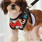 Max Cute Dog Vest Harness Leash Dog Walking Vest For Pet Wedding Costume Party L