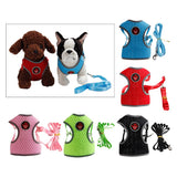 Max Breathable Dog Vest Harness Pet Outdoor Traction Rope For Cat Dog Red S