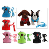 Max Breathable Dog Vest Harness Pet Outdoor Traction Rope For Cat Dog Red S