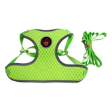 Max Breathable Dog Vest Harness Pet Outdoor Traction Rope For Cat Dog Green S