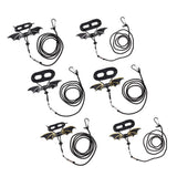 Max Reptile Lizard Parrot Bird Harness Leash Anti-bite Rope Leash Black+Golden-S