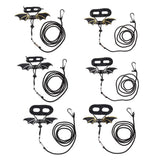 Max Reptile Lizard Parrot Bird Harness Leash Anti-bite Rope Leash Black+Golden-S