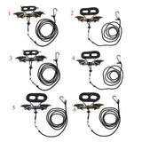 Max Reptile Lizard Parrot Bird Harness Leash Anti-bite Rope Leash Black+Golden-S