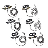 Max Reptile Lizard Parrot Bird Harness Leash Anti-bite Rope Leash Black+Golden-S