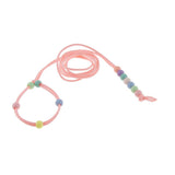 Max Adjustable Reptile Lizard Bird Harness Leash Anti-bite Rope Leash Pink