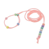 Max Adjustable Reptile Lizard Bird Harness Leash Anti-bite Rope Leash Pink