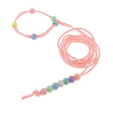 Max Adjustable Reptile Lizard Bird Harness Leash Anti-bite Rope Leash Pink