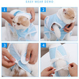 Max Cat Recovery Clothes Pet Soft Clothes for Abdominal Wound or Skin Disease L