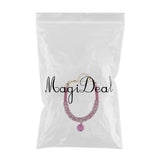 Max Pet Safety Collar Cat Dog Decorative Neck Strap with Bell 12inch Rose Pink