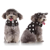 Max Pet Dog Vest Harness with Hat Pet Costume Party Clothes Round Dot-XS