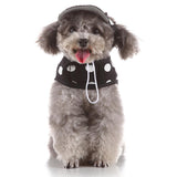 Max Pet Dog Vest Harness with Hat Pet Costume Party Clothes Round Dot-XS