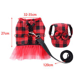 Max Dog Vest Harness w/ Hat Pet Costume Dress For Small Dog Puppy  Red Black-M