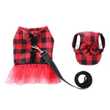 Max Dog Vest Harness w/ Hat Pet Costume Dress For Small Dog Puppy  Red Black-M