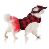 Max Dog Vest Harness w/ Hat Pet Costume Dress For Small Dog Puppy  Red Black-M