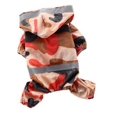 Max Pet Raincoat Outdoor Rainy Day Wear Appal For Dog Puppy Orange-S