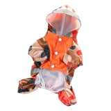 Max Pet Raincoat Outdoor Rainy Day Wear Appal For Dog Puppy Orange-S