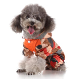 Max Pet Raincoat Outdoor Rainy Day Wear Appal For Dog Puppy Orange-S
