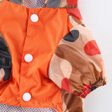 Max Pet Raincoat Outdoor Rainy Day Wear Appal For Dog Puppy Orange-L