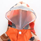 Max Pet Raincoat Outdoor Rainy Day Wear Appal For Dog Puppy Orange-L