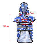 Max Pet Raincoat Outdoor Climbing Clothes For Small Pet Dog Puppy Blue-L