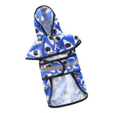 Max Pet Raincoat Outdoor Climbing Clothes For Small Pet Dog Puppy Blue-L