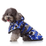 Max Pet Raincoat Outdoor Climbing Clothes For Small Pet Dog Puppy Blue-L