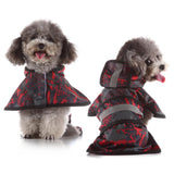 Max Pet Raincoat Outdoor Climbing Clothes For Small Pet Dog Puppy Red Black-L