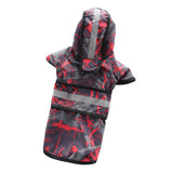 Max Pet Raincoat Outdoor Climbing Clothes For Small Pet Dog Puppy Red Black-L