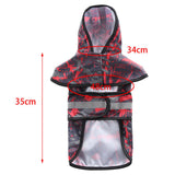 Max Pet Raincoat Outdoor Climbing Clothes For Small Pet Dog Puppy Red Black-L