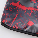 Max Pet Raincoat Outdoor Climbing Clothes For Small Pet Dog Puppy Red Black-L