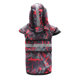 Max Pet Raincoat Outdoor Climbing Clothes For Small Pet Dog Puppy Red Black-L