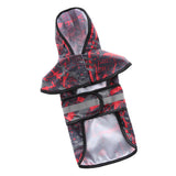 Max Pet Raincoat Outdoor Climbing Clothes For Small Pet Dog Puppy Red Black-L