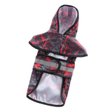 Max Pet Raincoat Outdoor Climbing Clothes For Small Pet Dog Puppy Red Black-L