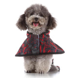 Max Pet Raincoat Outdoor Climbing Clothes For Small Pet Dog Puppy Red Black-L